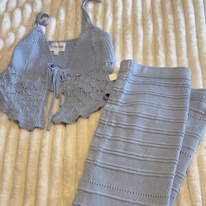 Olive & Oak Sky Blue Knit Ensemble